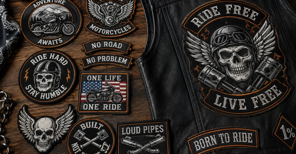 Create a custom motorcycle patch