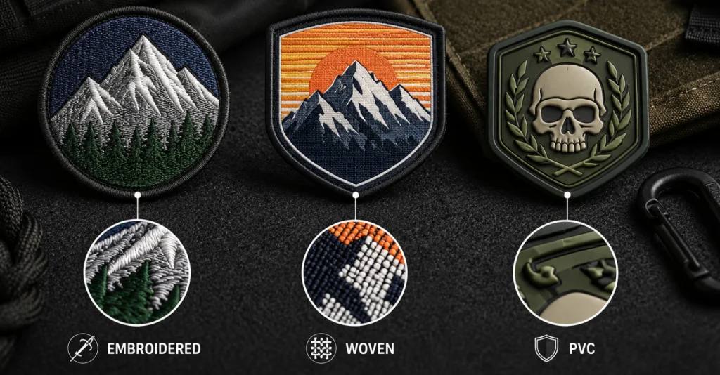 Embroidered, Woven & PVC Patches