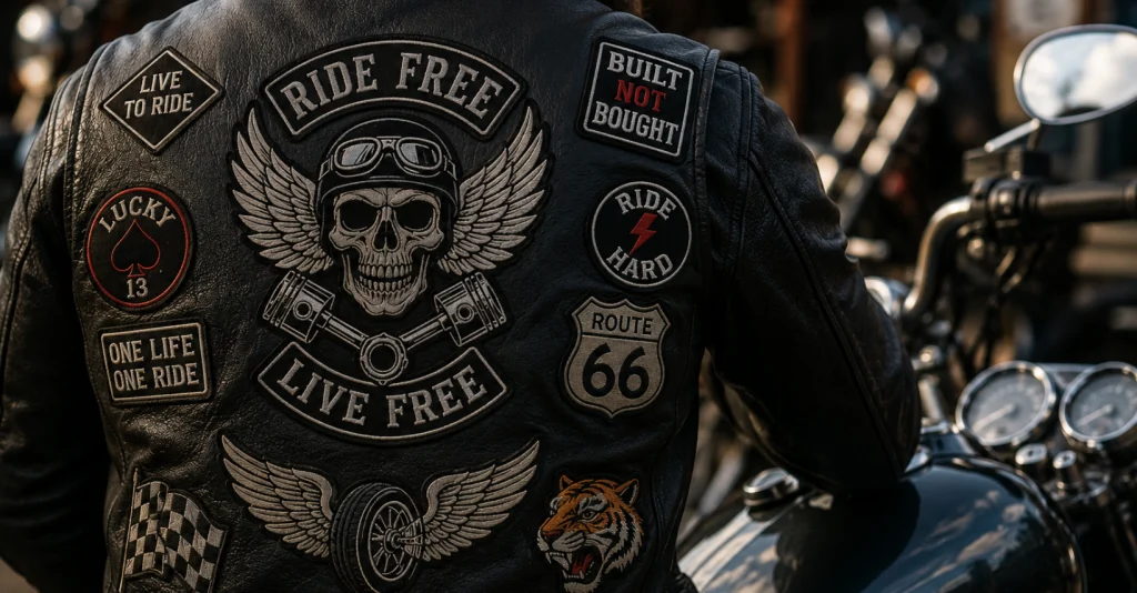 custom biker patches