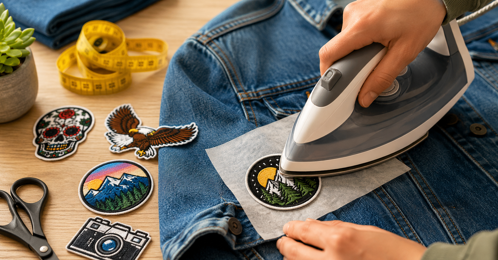 how to iron on patches